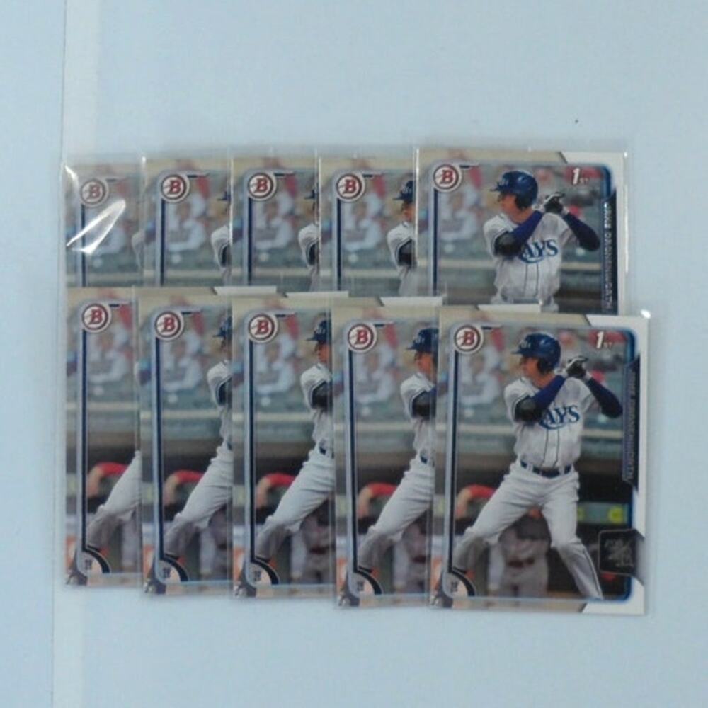 Lot of (10) 2015 Bowman Draft #197 Jake Cronenworth Rays 1st Bowman Prospect RC